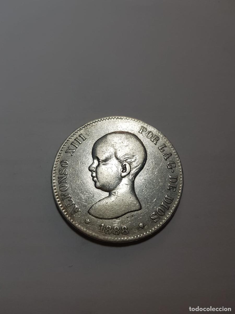 Monedas de Espa&ntilde;a: ESPA&Ntilde;A-ALFONSO XIII- 5 PESETAS-1888-MPM