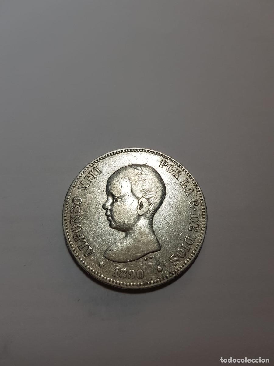 Monedas de Espa&ntilde;a: ESPA&Ntilde;A-ALFONSO XIII- 5 PESETAS-1890*90-MPM