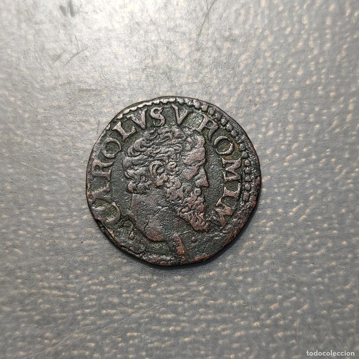 Monedas de Espa&ntilde;a: IMPERIO ESPA&Ntilde;OL NAPOLES CARLOS I CARLOS V ALEMANIA 2 CAVALLI S/F MBC