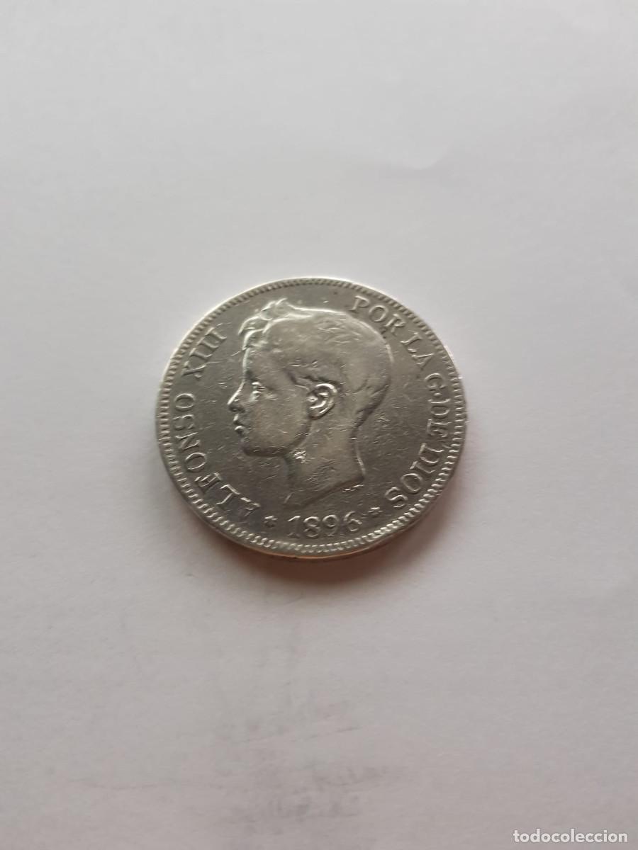 Monedas de Espa&ntilde;a: ESPA&Ntilde;A-ALFONSO XIII- 5 PESETAS-1896*96 PGV
