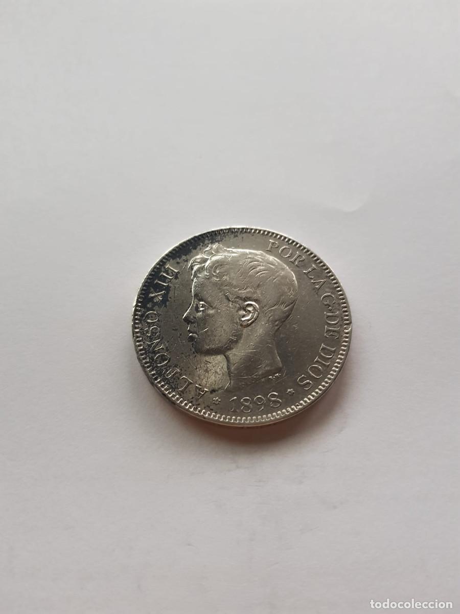 Monedas de Espa&ntilde;a: ESPA&Ntilde;A-ALFONSO XIII- 5 PESETAS-1898*18-98 SGV