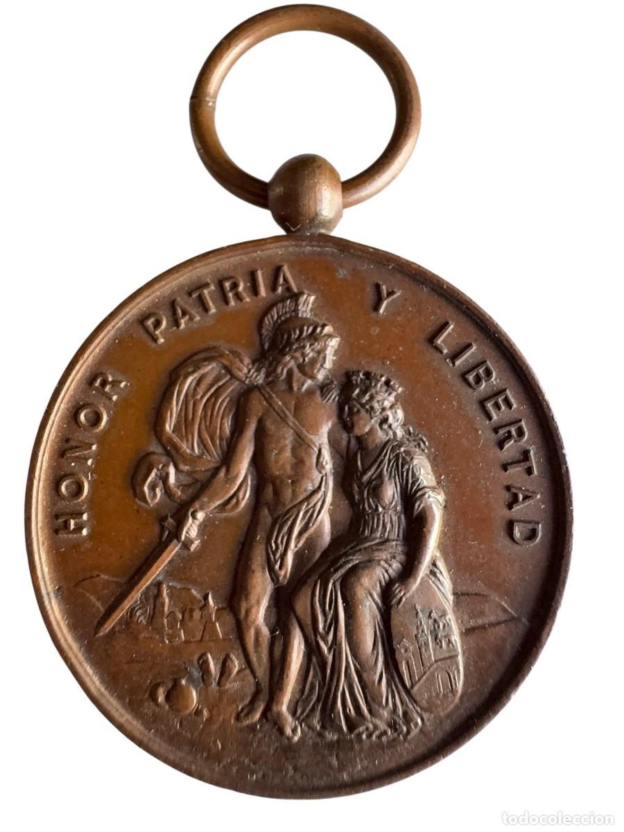 Monedas de Espa&ntilde;a: Medalla Bilbao a sus defensores. Sitio de 1874 Ae EBC/XF