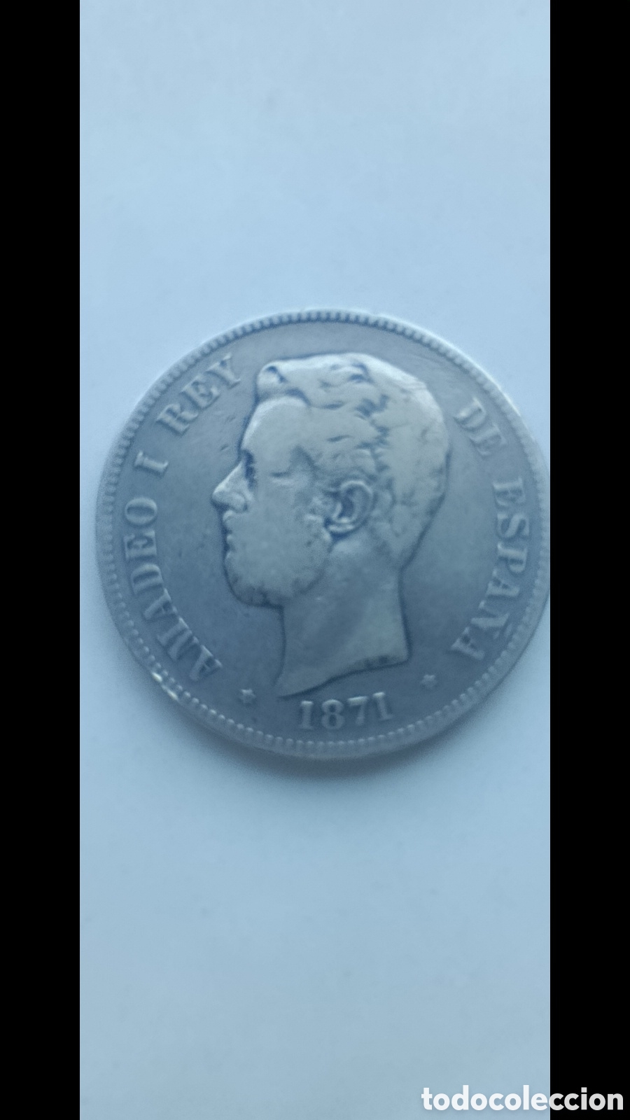 Monedas de Espa&ntilde;a: 5 pesetas de plata (duro de plata) Amadeo I