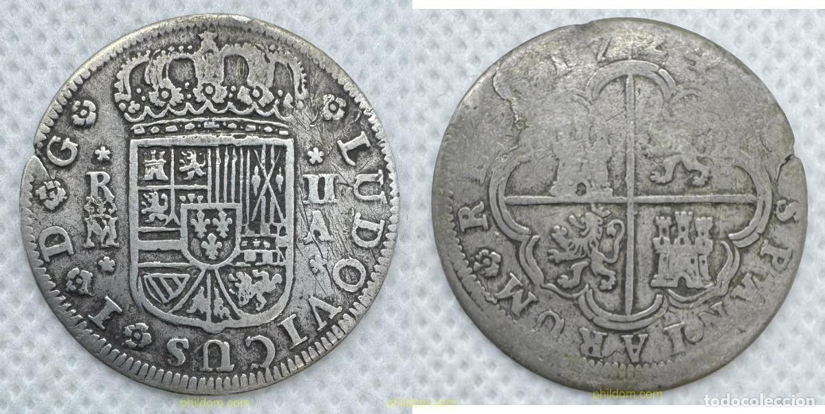 Monedas de Espa&ntilde;a: 5139 ESPA&Ntilde;A 1724 LUIS I 1724 2 REALES MADRID A