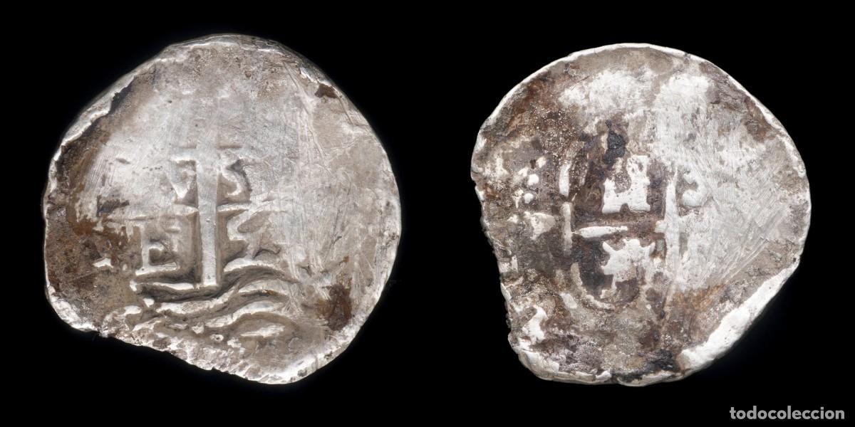 Monedas de Espa&ntilde;a: 1 Silver Real Macuquino (Spanish Cob) Philips IV, Potosi Mint - 19 mm / 2,14 gr.