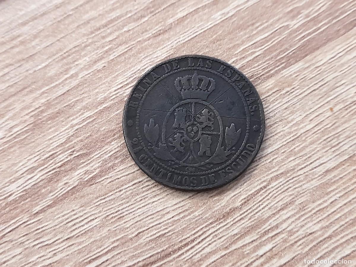Monedas de Espa&ntilde;a: Isabel II, 2 1/2 Centimos de Escudo 1867, Barcelona