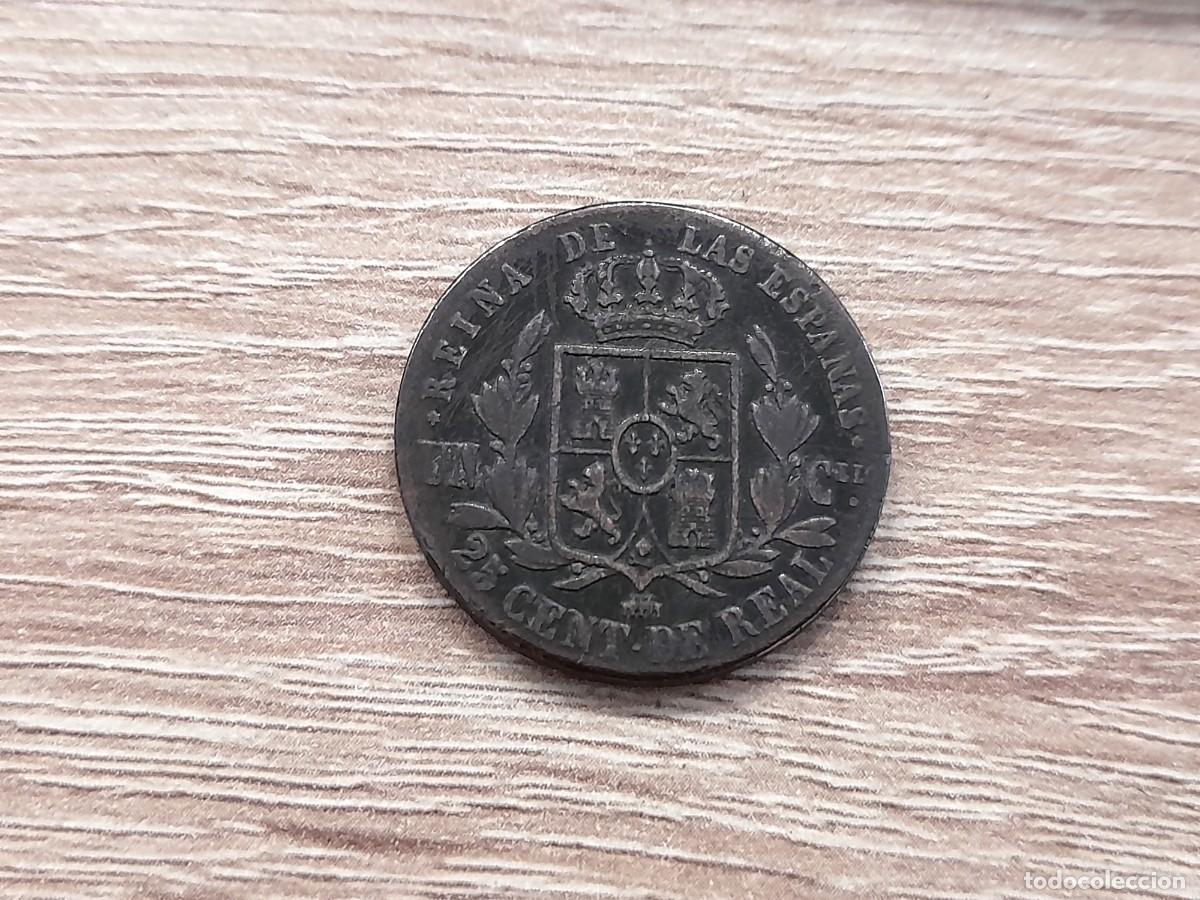 Monedas de Espa&ntilde;a: Isabel II, 25 Centimos de Real 1862, Segovia