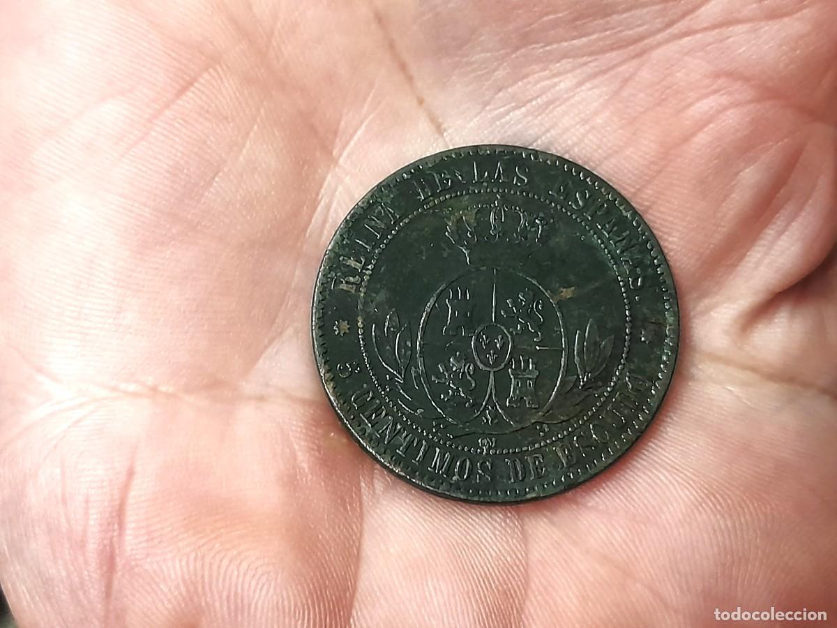 Monedas de Espa&ntilde;a: Isabel II, 5 Centimos de Escudo 1868, Barcelona