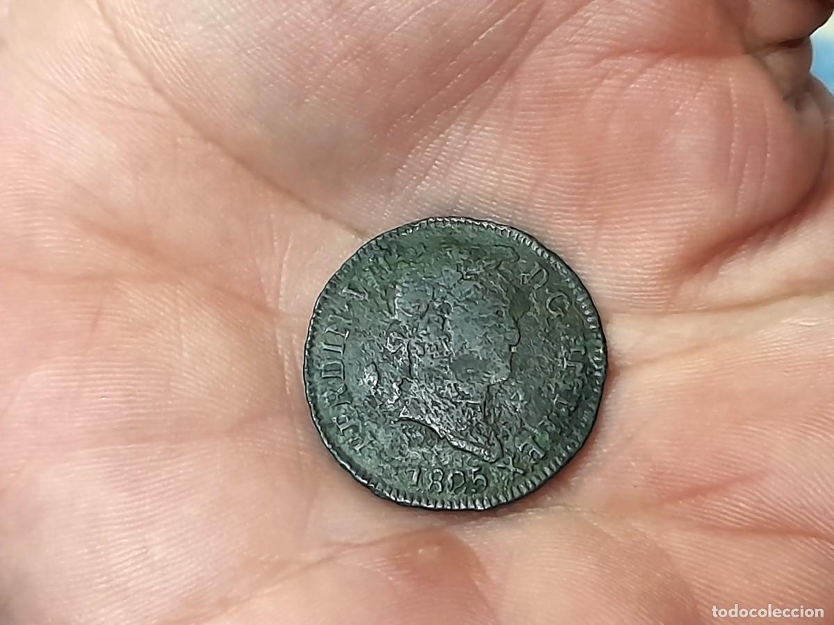 Monedas de Espa&ntilde;a: Fernando VII, 4 Maravedis 1825, Segovia