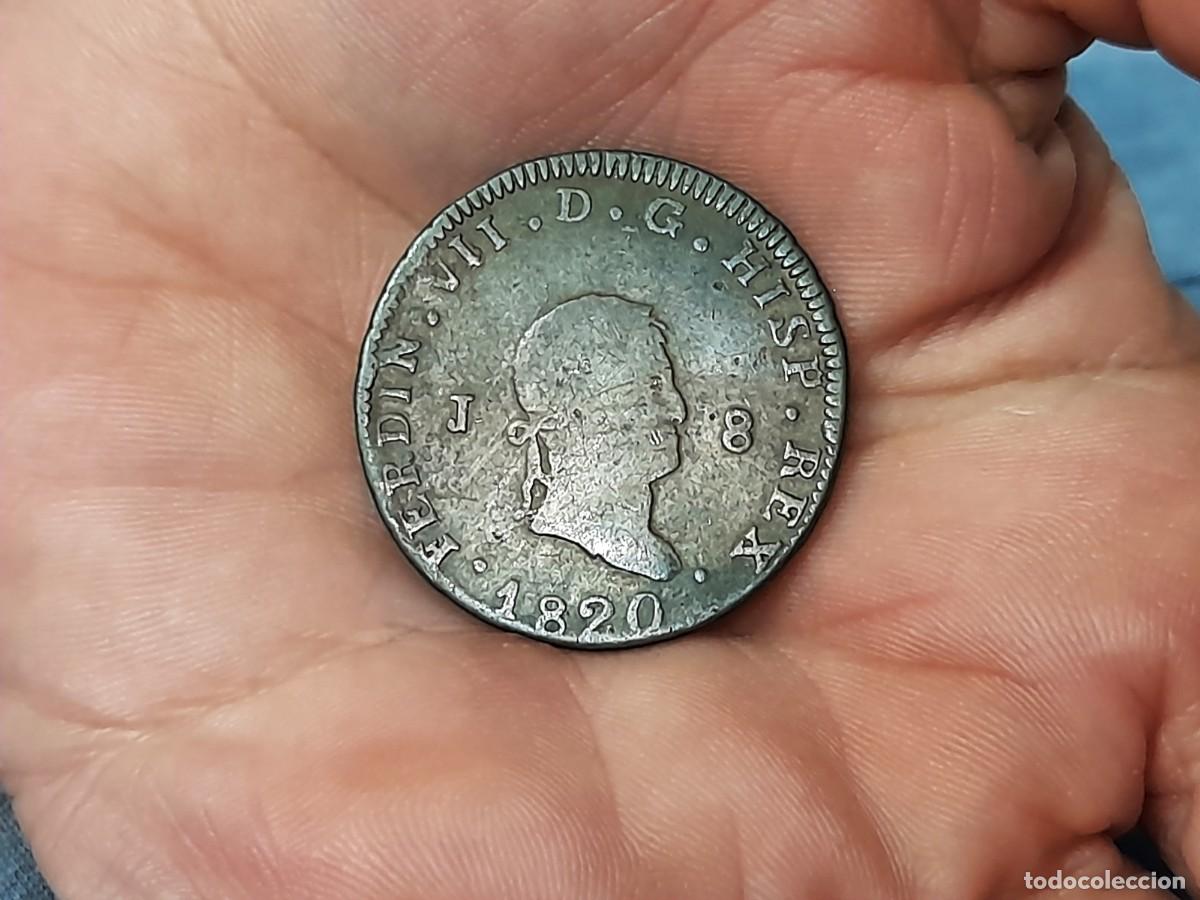 Monedas de Espa&ntilde;a: Fernando VII, 8 Maravedis 1820, Jubia