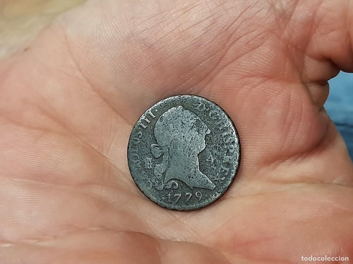 Monedas de Espa&ntilde;a: Carlos III, 4 Maraved&iacute;s 1779, Segovia