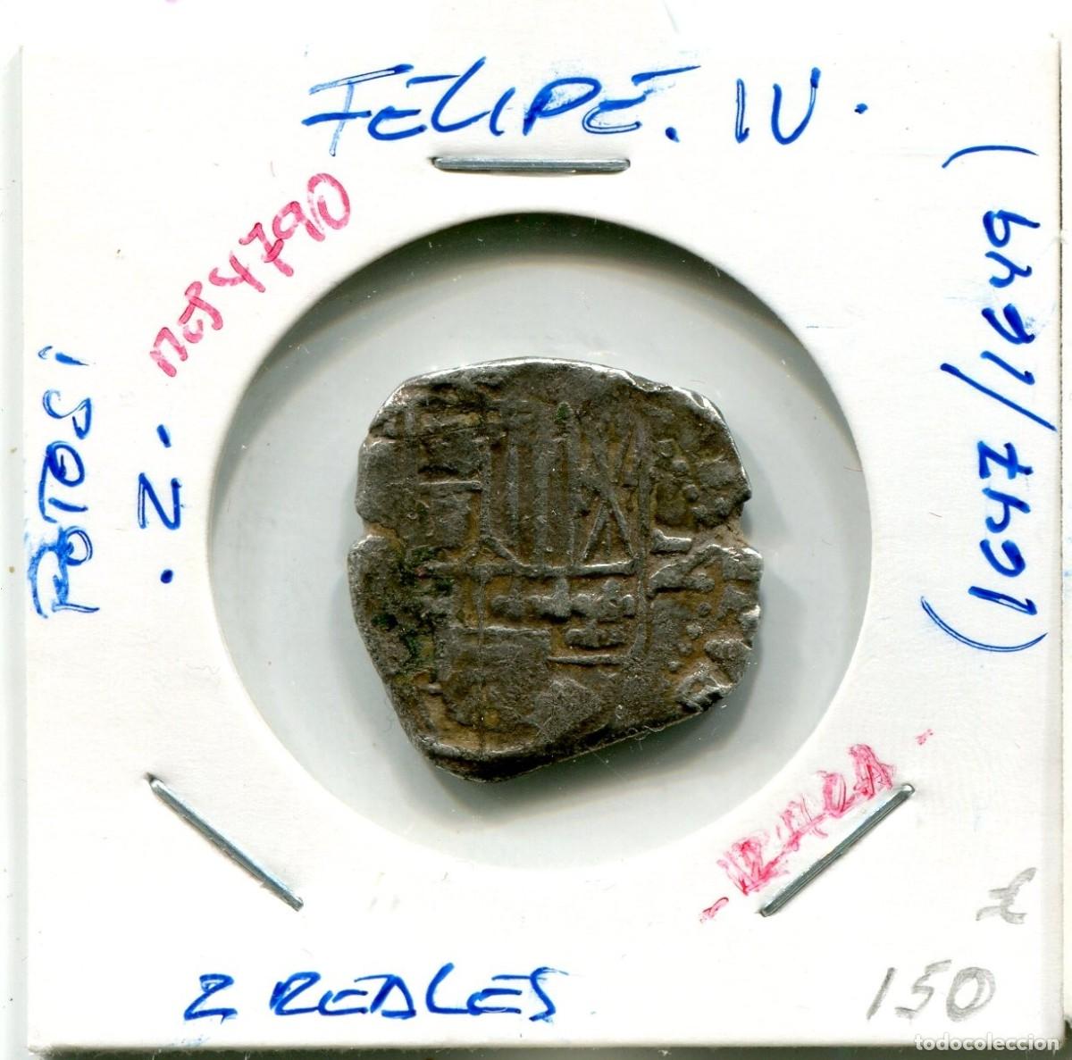 Monedas de Espa&ntilde;a: 2 REALES FELIPE IV ( 1647 / 1649 ) POTOSI ( RARA ) ( MES4790 )