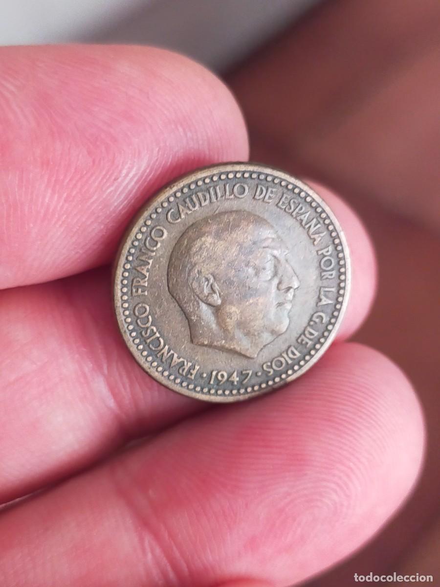 Monedas de Espa&ntilde;a: MONEDA DE 1 UNA PESETA 1947 *19-52 ESPA&Ntilde;A ESTADO ESPA&Ntilde;OL BUENA CONSERVACION