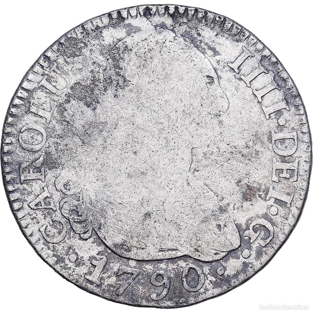 Monedas de Espa&ntilde;a: [#1202974] Espa&ntilde;a, Charles IV, 2 Reales, 1790, Madrid, Plata, BC+, KM:430.1