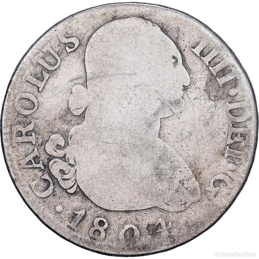 Monedas de Espa&ntilde;a: [#1202976] Espa&ntilde;a, Charles IV, 2 Reales, 1804, Madrid, Plata, BC+, KM:430.1