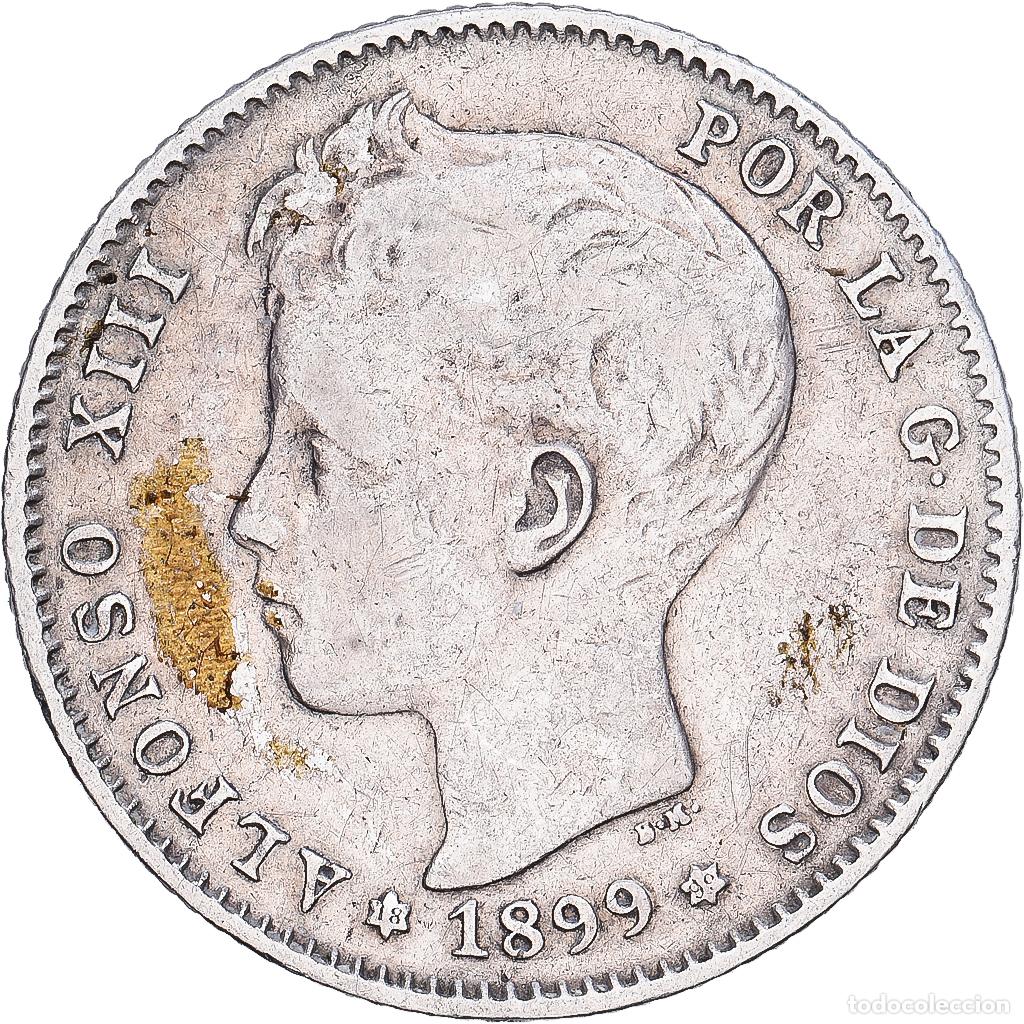 Monedas de Espa&ntilde;a: [#1167807] Espa&ntilde;a, Alfonso XIII, Peseta, 1899, Madrid, Plata, BC, KM:706