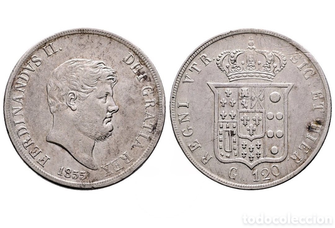 Monedas de Espa&ntilde;a: 120 grana Fernando II De Borbon 1885