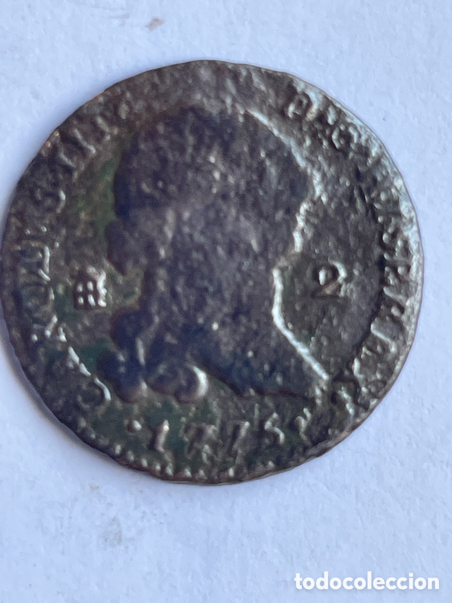 Monedas de Espa&ntilde;a: Moneda Carlos III a&ntilde;o 1775 / 2 Maraved&iacute;s