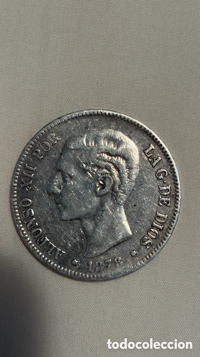 Monedas de Espa&ntilde;a: Monedas 5 pesetas plata - Foto 3