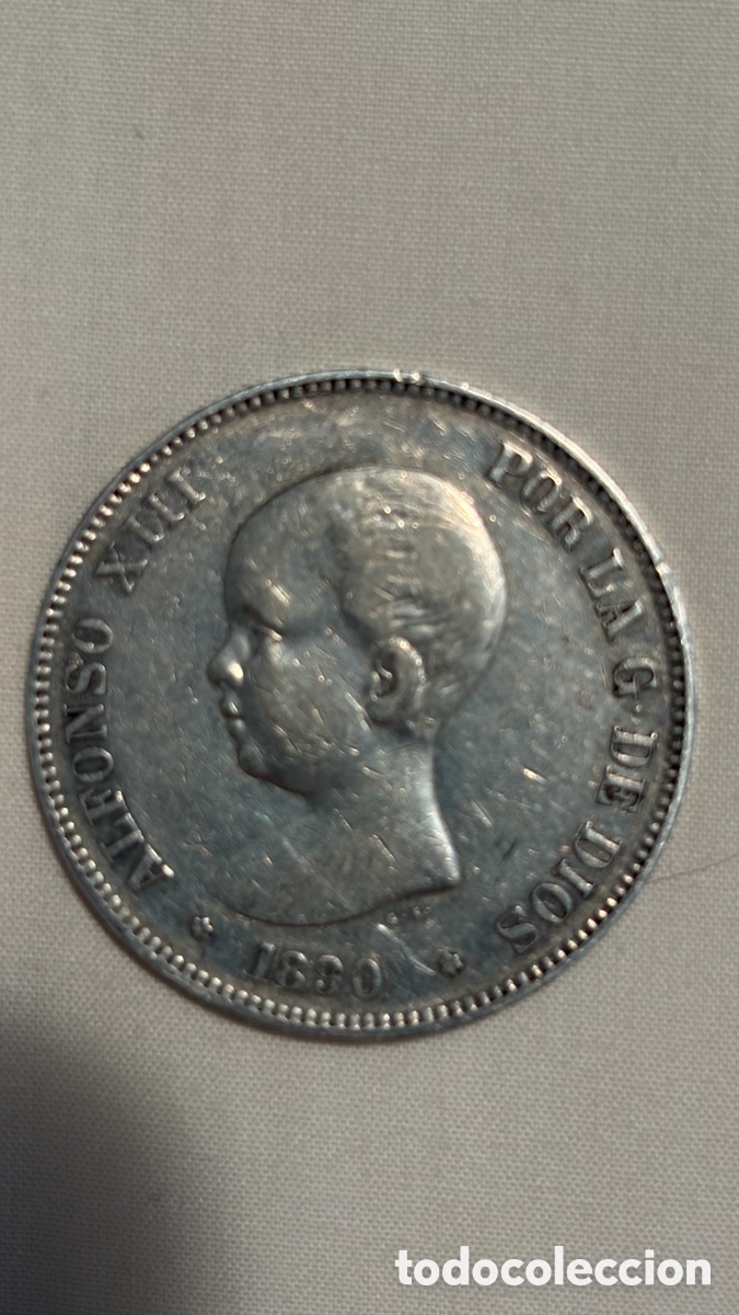 Monedas de Espa&ntilde;a: Monedas 5 pesetas plata - Foto 4