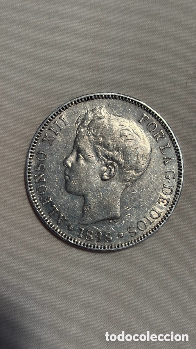 Monedas de Espa&ntilde;a: Monedas 5 pesetas plata - Foto 5
