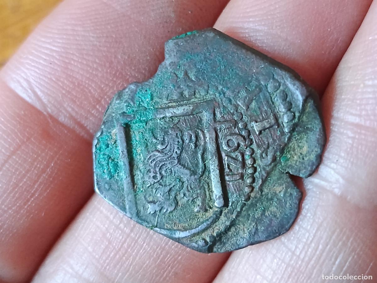 Monedas de Espa&ntilde;a: 8 maravedis de 1621 Felipe III
