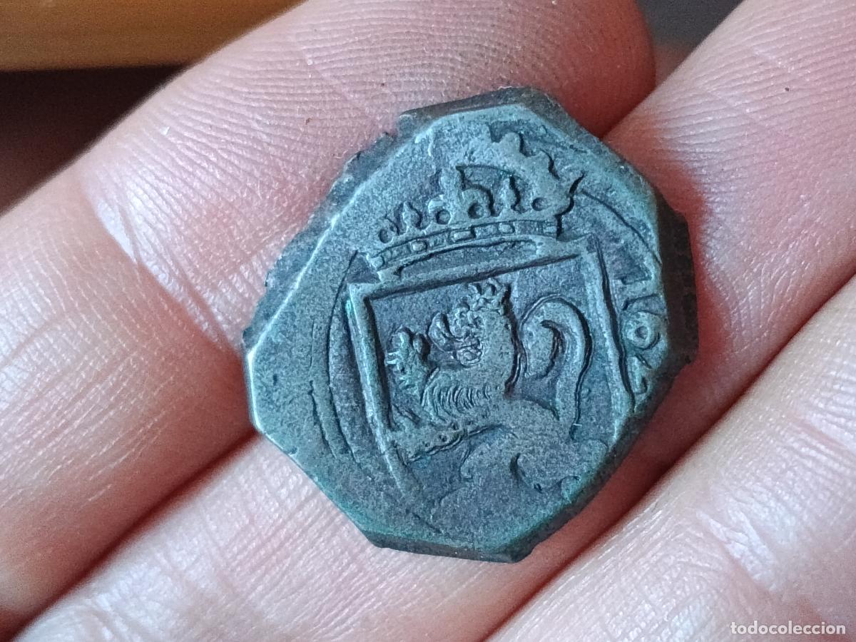 Monedas de Espa&ntilde;a: 8 maravedis, fecha parcialmente visible, Felipe III