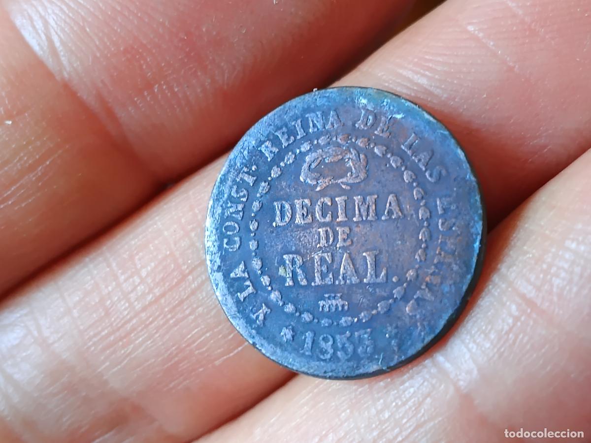 Monedas de Espa&ntilde;a: 1 DECIMA DE REAL DE ISABEL II - 1853