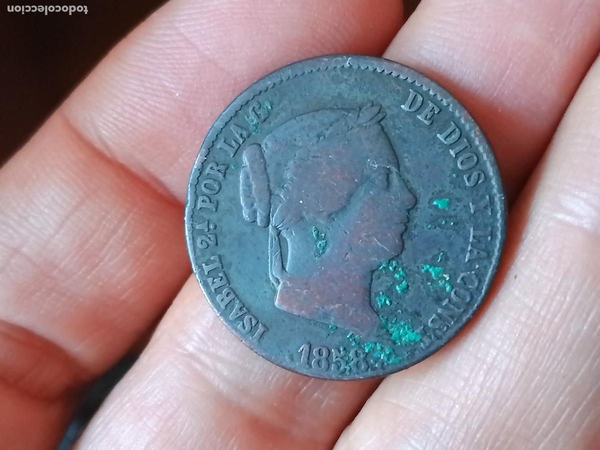 M&uuml;nzen von Spanien: Espa&ntilde;a 25 c&eacute;ntimos de Real, 1858