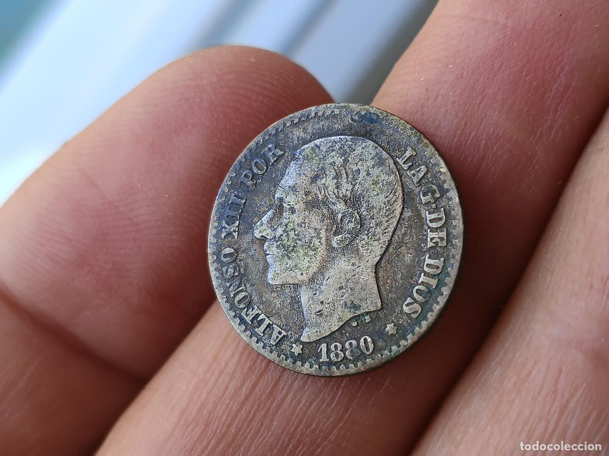 Monedas de Espa&ntilde;a: 50 c&eacute;ntimos de plata de 1880