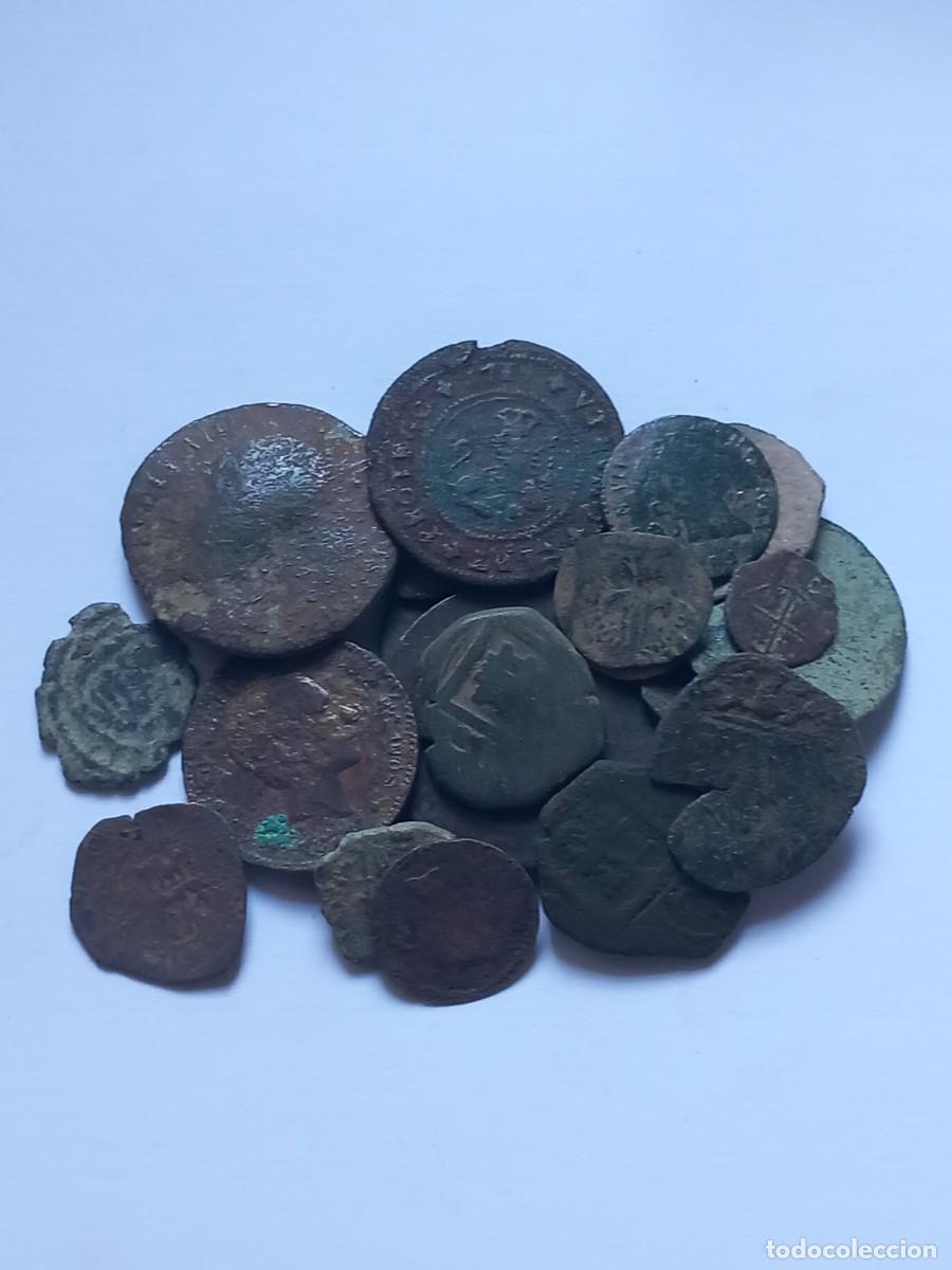 Monedas de Espa&ntilde;a: Lote n&uacute;mero 2 de 25 monedas espa&ntilde;olas para limpiar y expertizar. Procedentes de Colecci&oacute;n particular