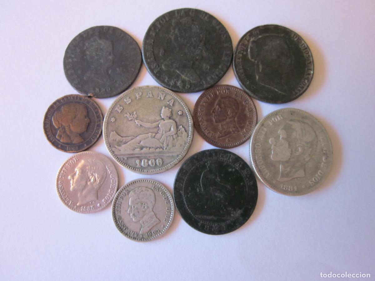 Monnaies d'Espagne: 10 monedas. De Isabel II a Alfonso XIII. 4 plata.