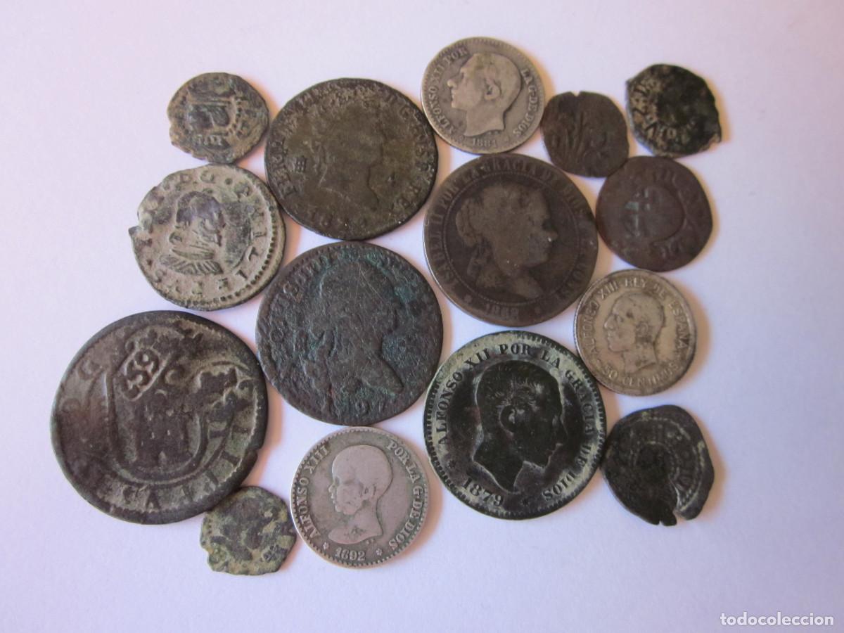 Monedas de Espa&ntilde;a: 15 Monedas: Austrias y Borbones. 3 Plata.