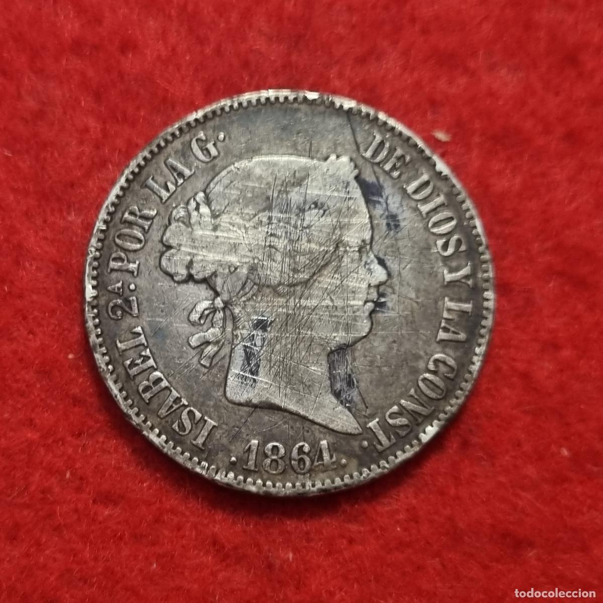 Monedas de Espa&ntilde;a: MONEDA PLATA 10 REALES ISABEL II 1984 MADRID MBC ORIGINAL C11