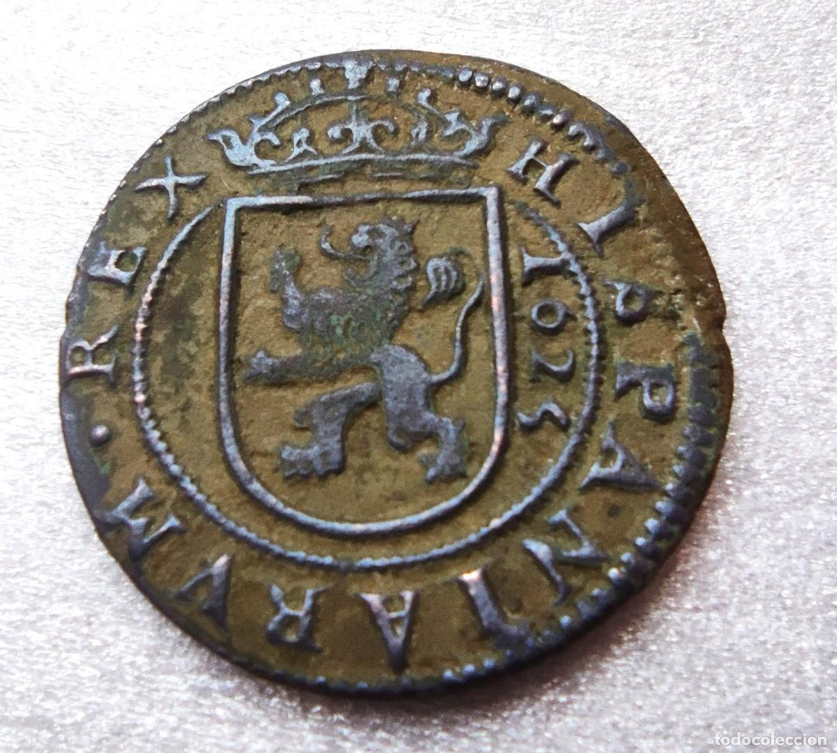 Monedas de Espa&ntilde;a: Felipe IV 8 Maraved&iacute;s 1625 de Segovia Calic&oacute; 390 MBC Bonita p&aacute;tina terrosa