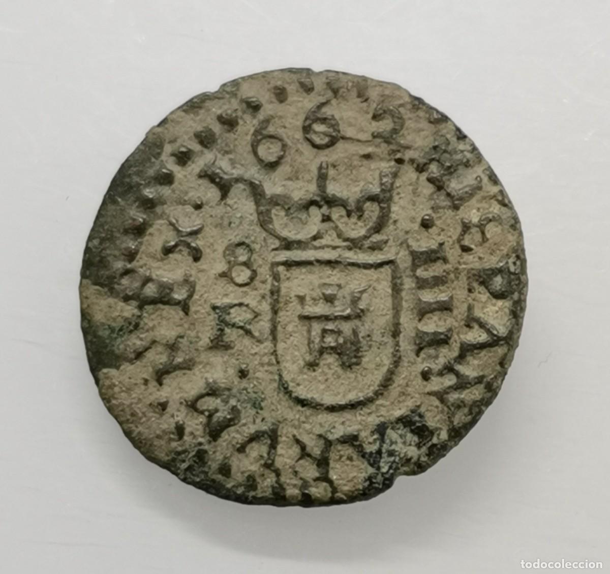Monedas de Espa&ntilde;a: Felipe IV 4 Maraved&iacute;s 1663 Sevilla. (Ingenio) - Foto 1