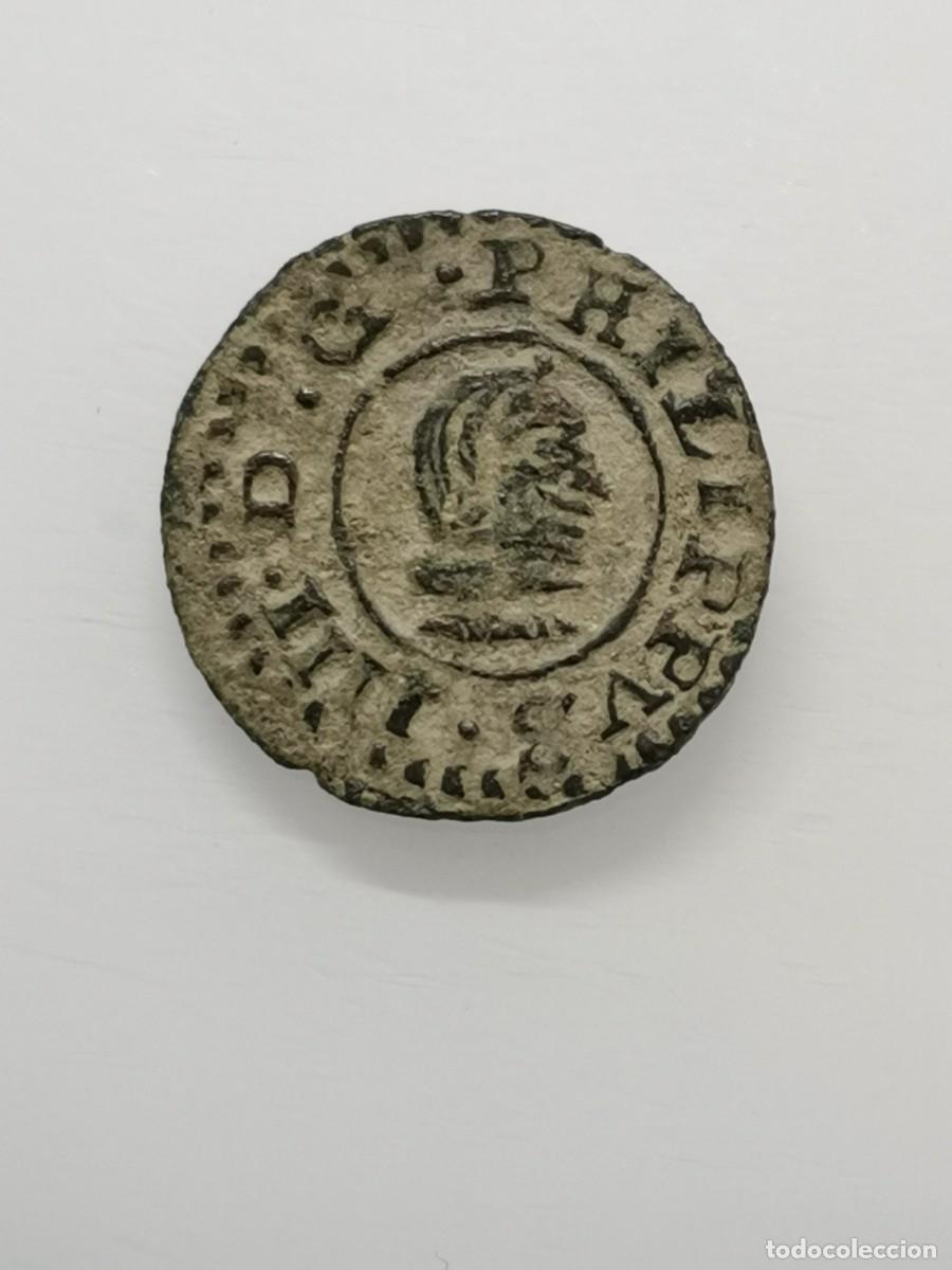 Monedas de Espa&ntilde;a: Felipe IV 4 Maraved&iacute;s 1663 Sevilla. (Ingenio) - Foto 4
