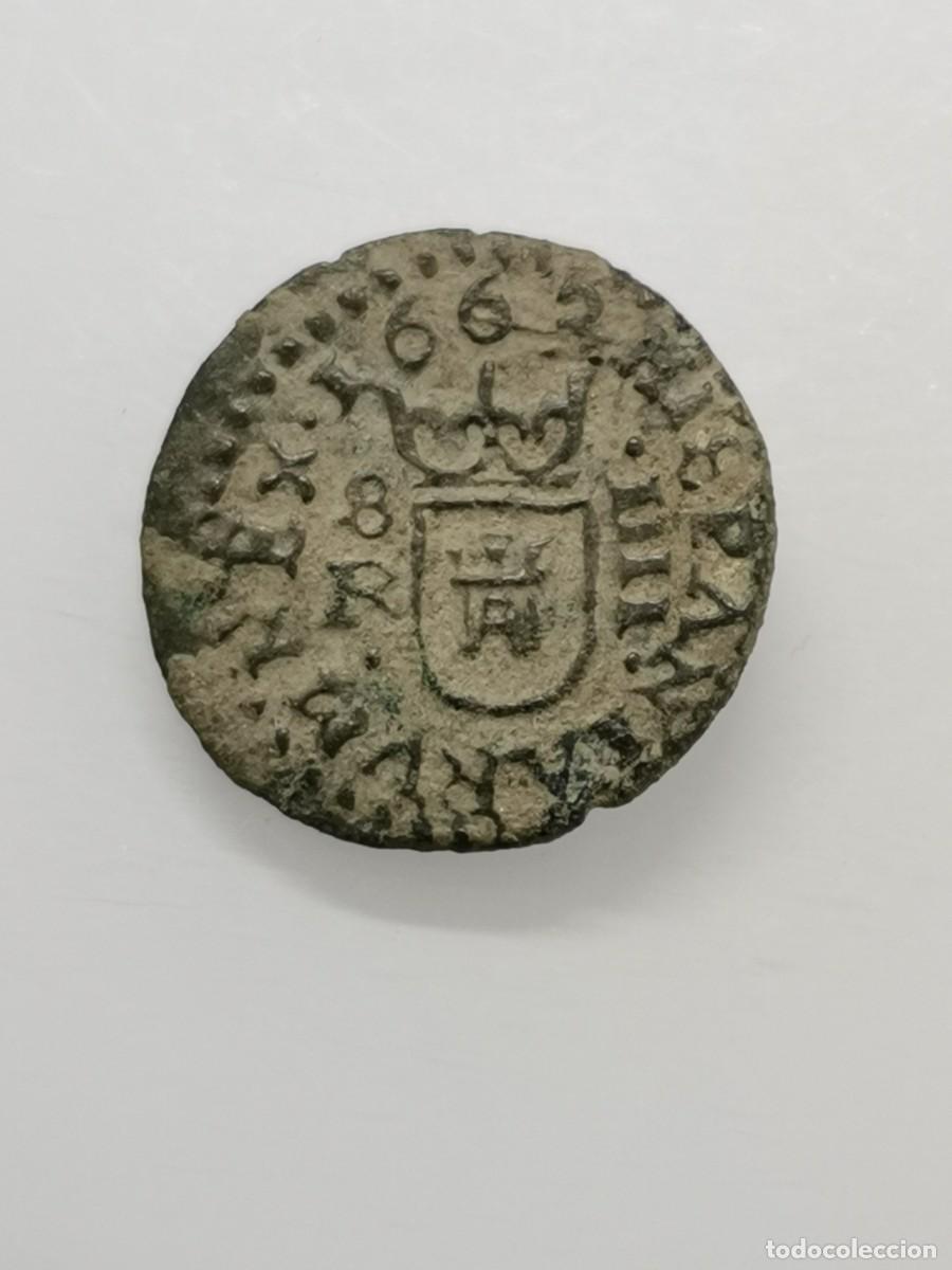 Monedas de Espa&ntilde;a: Felipe IV 4 Maraved&iacute;s 1663 Sevilla. (Ingenio) - Foto 5
