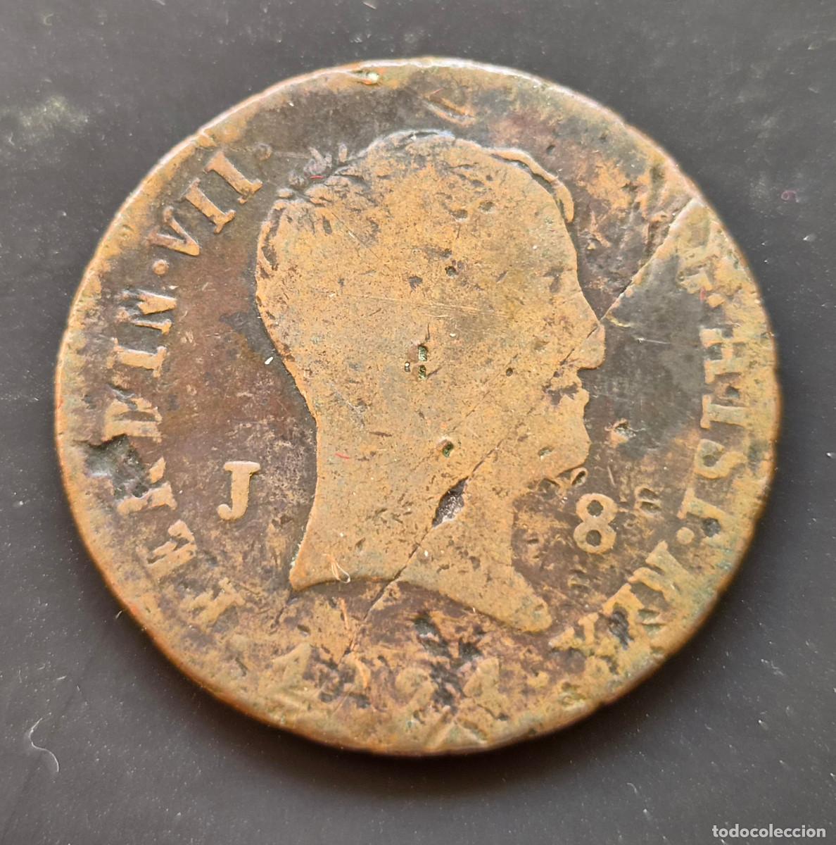 Monedas de Espa&ntilde;a: Fernando VII Jubia 8 maraved&iacute;s 1824