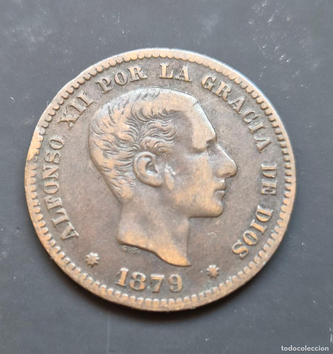 Monedas de Espa&ntilde;a: Alfonso XII Barcelona OM 5 c&eacute;ntimos 1879