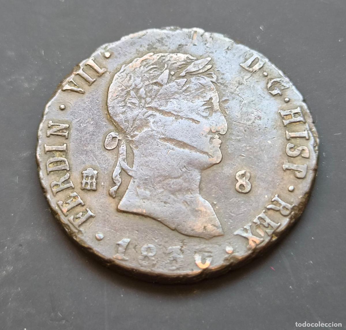 Monedas de Espa&ntilde;a: Fernando VII Segovia 8 maraved&iacute;s 1830