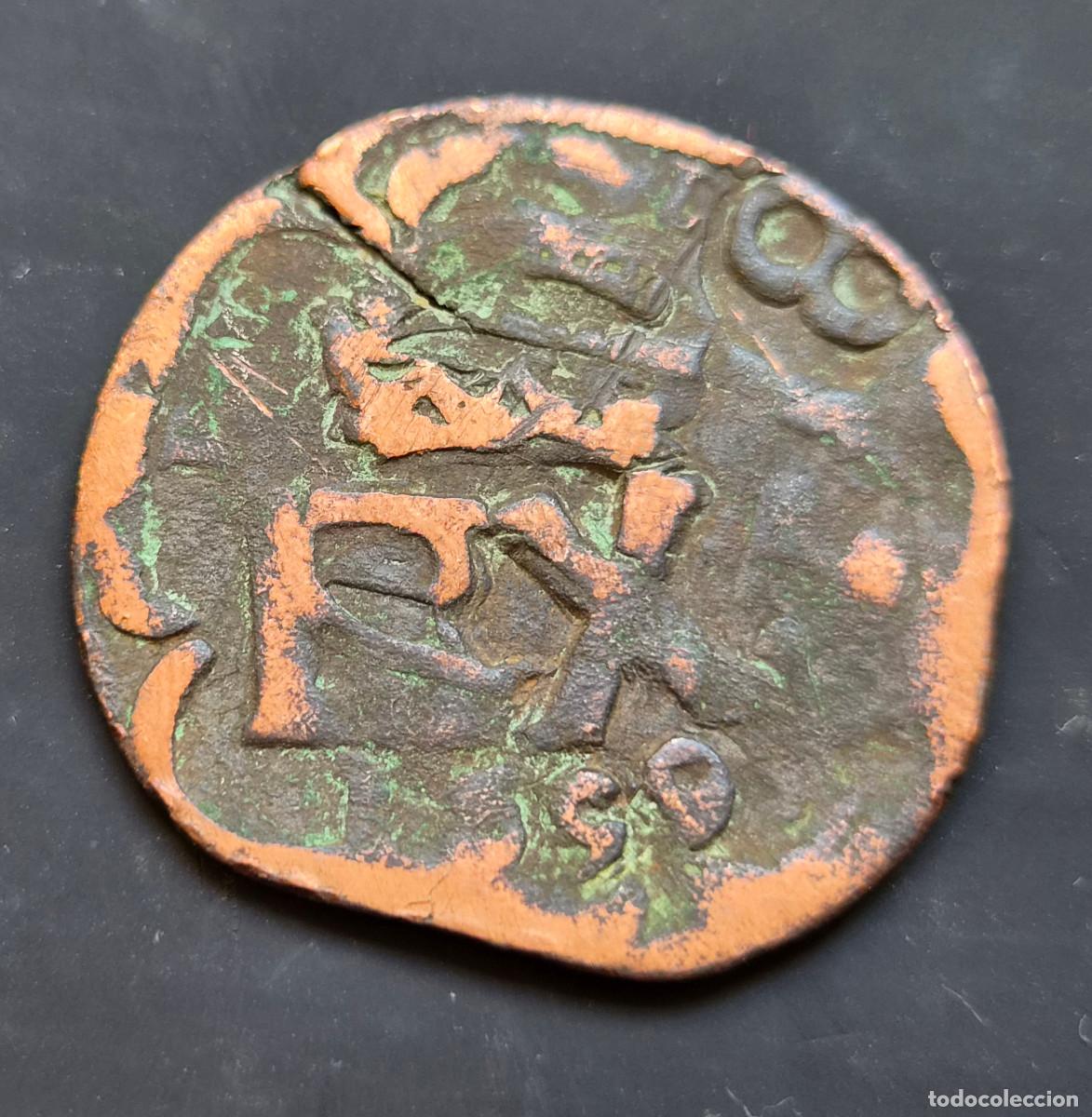 Monedas de Espa&ntilde;a: Felipe IV Resello 4 maraved&iacute;s 1659