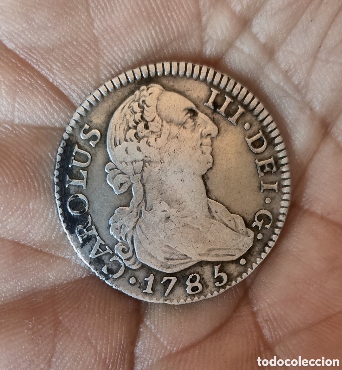 Monedas de Espa&ntilde;a: 2 dos reales Carlos iii 1785 Madrid DV