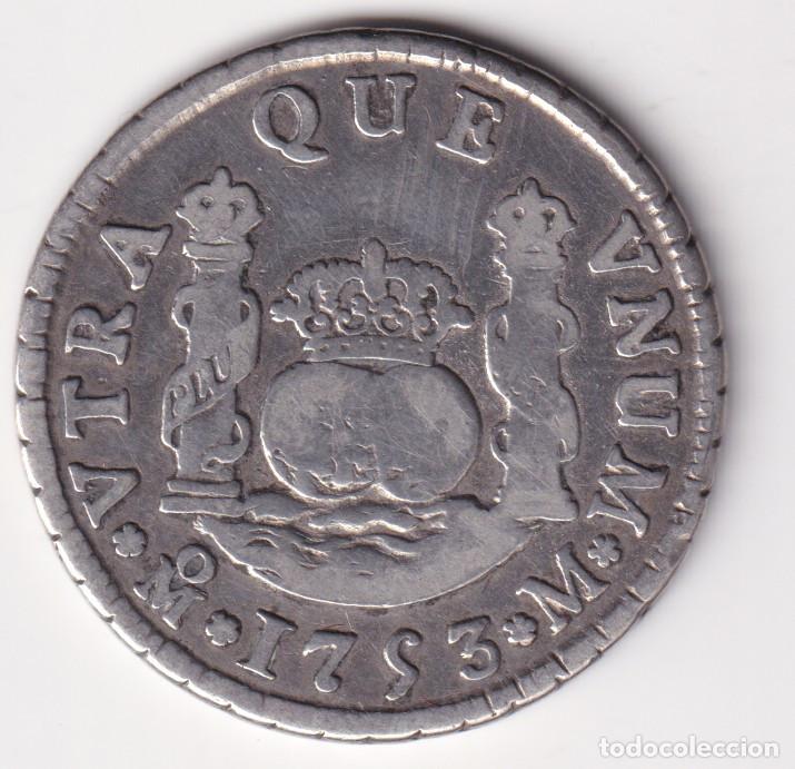 Monedas de Espa&ntilde;a: ESPA&Ntilde;A MONEDA COLUMNARIO 2 REALES FERNANDO VI 1753 M - MEXICO