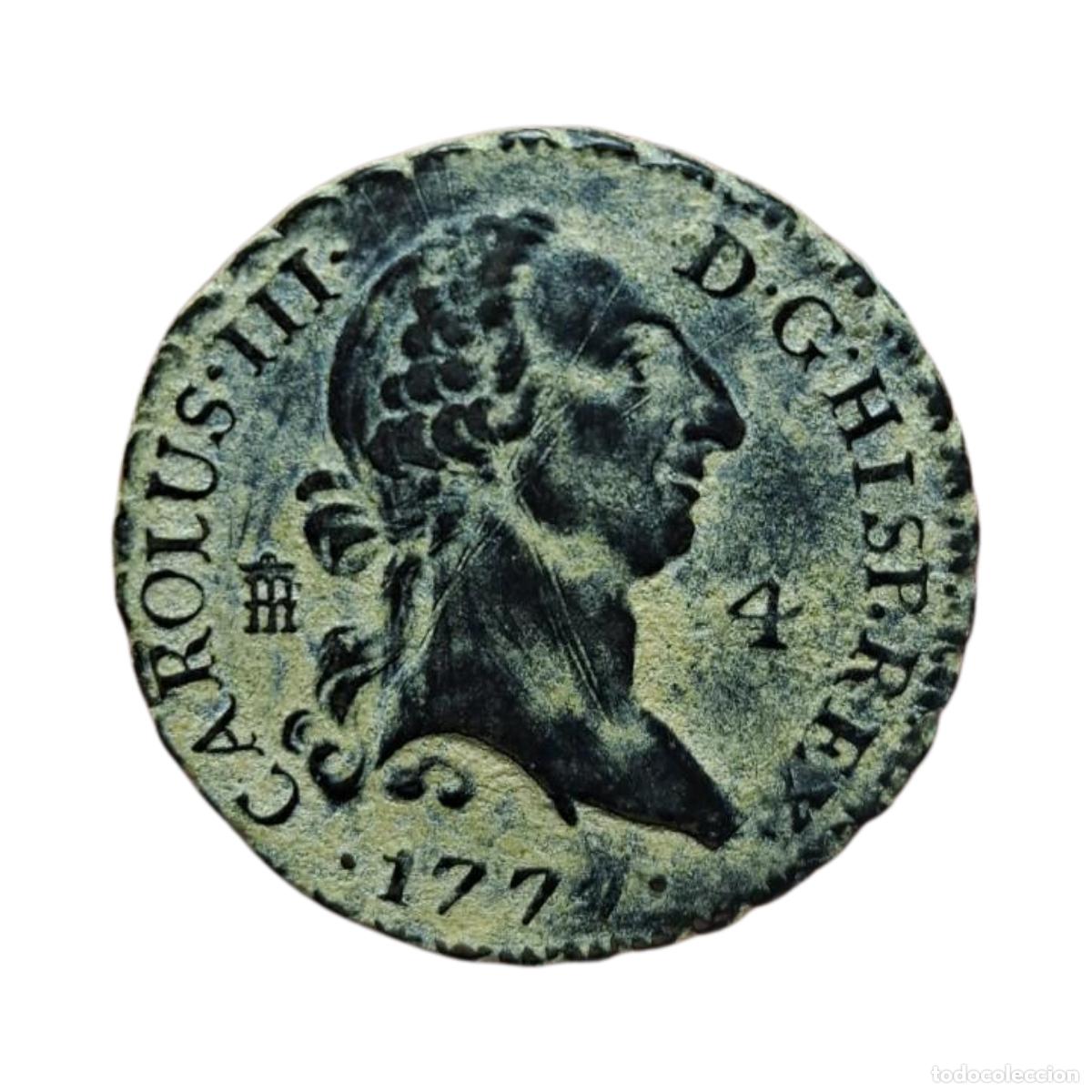 Monedas de Espa&ntilde;a: NT/ PRECIOSOS 4 MARAVEDIES 1777 SEGOVIA (E947)
