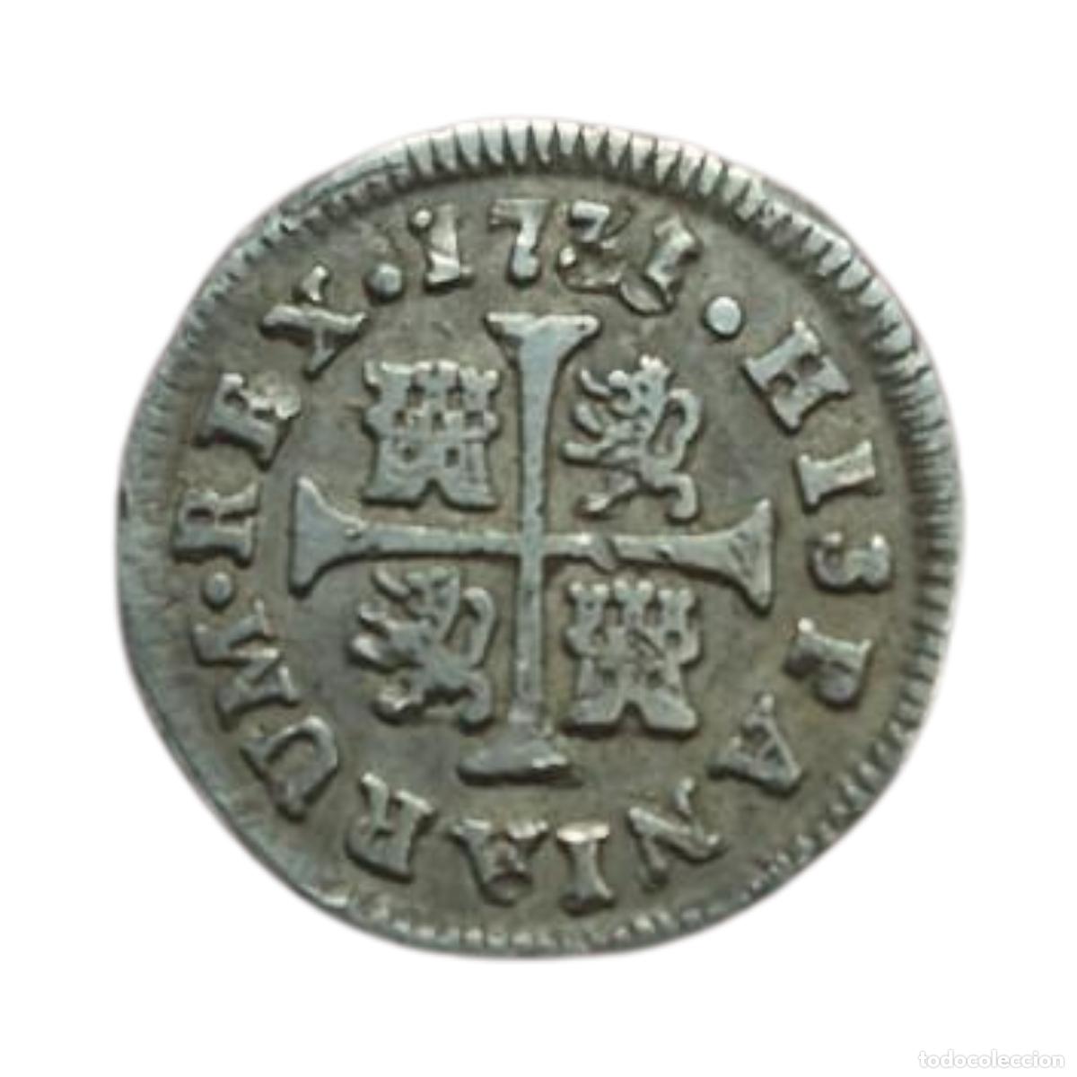 Moedas de Espanha: NT/ FELIPE V BONITO 1/2 REAL PLATA 1731 MADRID (E948)