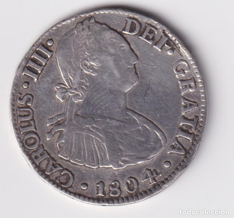 Monedas de Espa&ntilde;a: ESPA&Ntilde;A MONEDA 2 REALES CARLOS IV 1804 TH - MEXICO