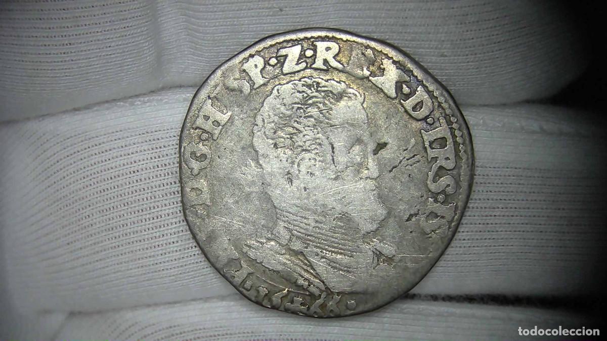 Monedas de Espa&ntilde;a: Felipe II 1/5 de Escudo, Overijssel Pa&iacute;ses Bajos espa&ntilde;oles MBC-