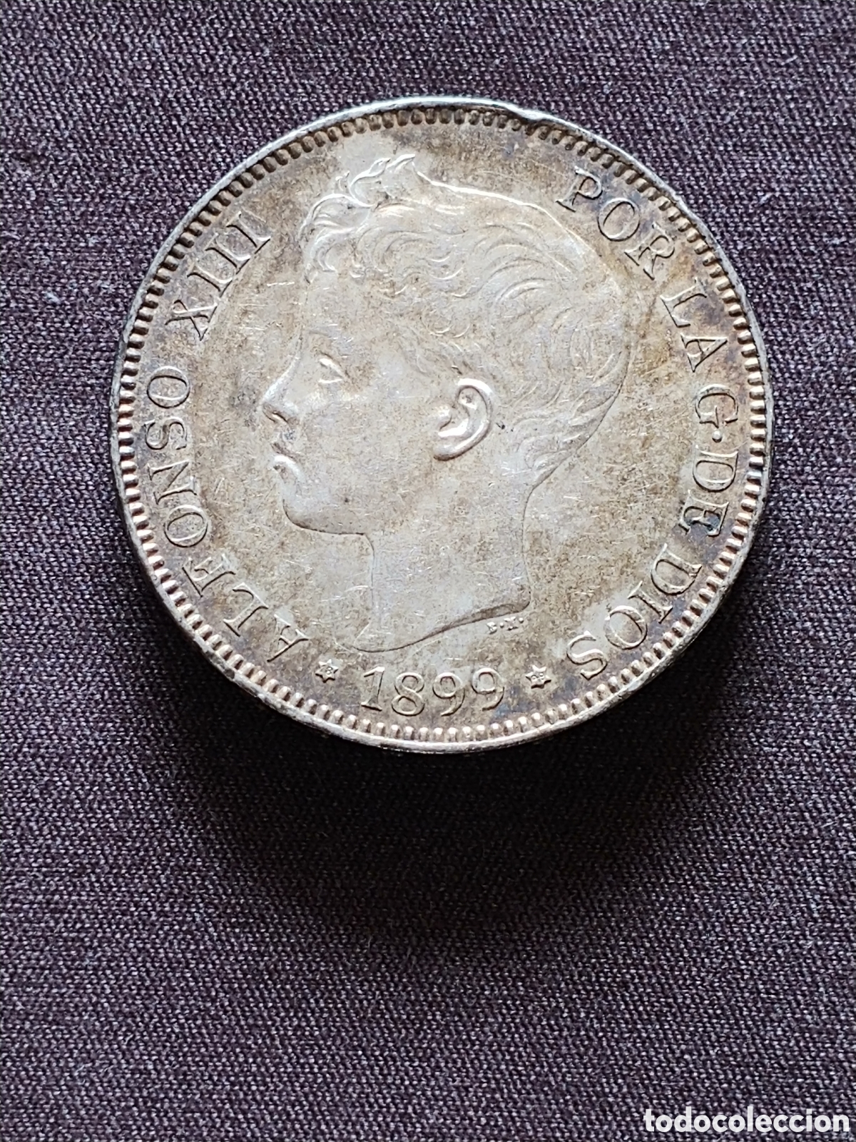 Monedas de Espa&ntilde;a: Espa&ntilde;a, &rdquo;Alfonso XIII, 5 Pesetas 1899, plata .900 mls.