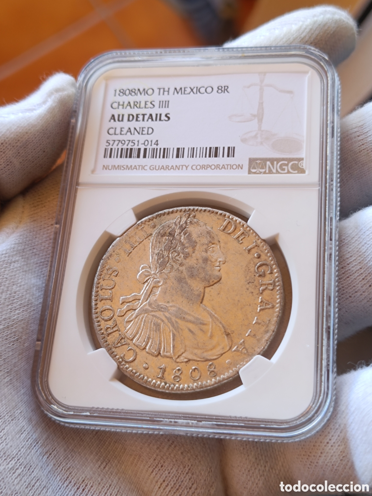 Monedas de Espa&ntilde;a: 8 Reales Carlos IIII M&eacute;xico 1808 NGC. Uncirculated